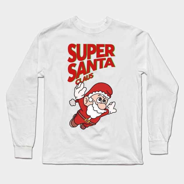 Super Santa Claus Long Sleeve T-Shirt by GusDynamite